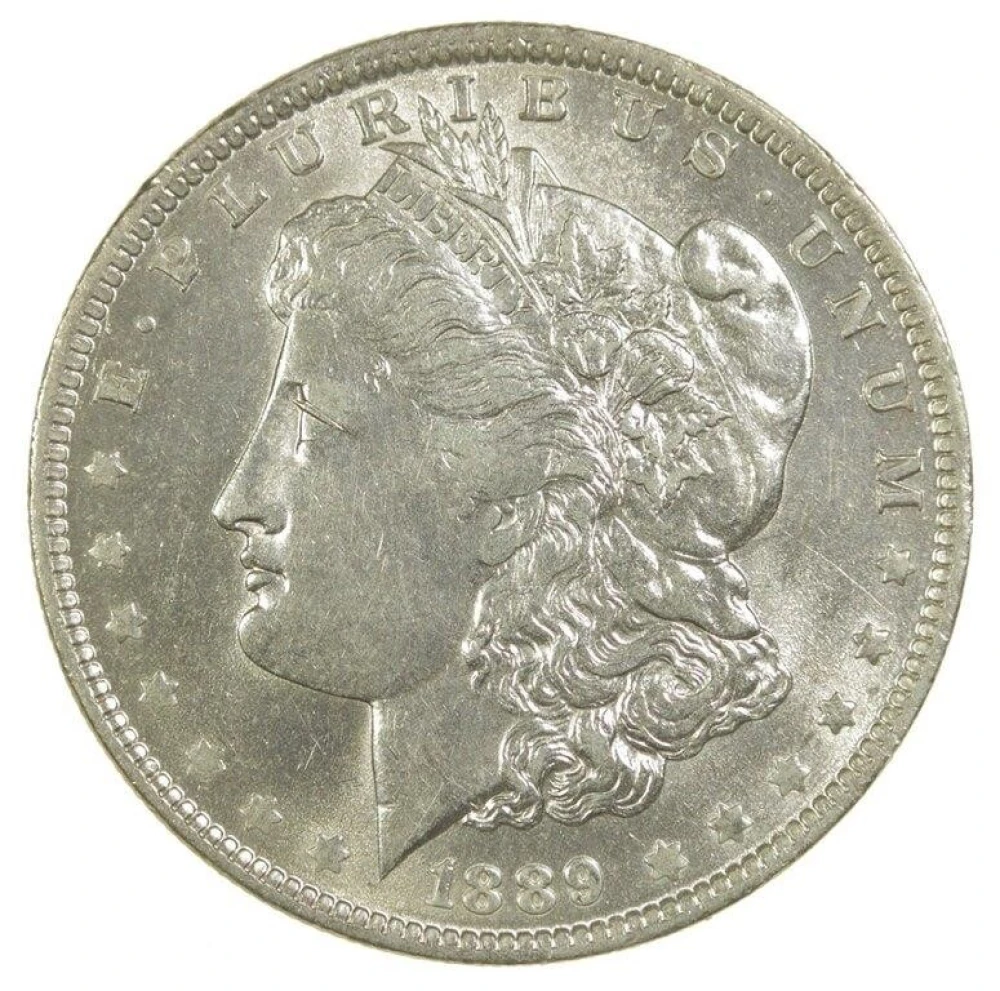 AU-55 Details 1889-O Morgan Dollar