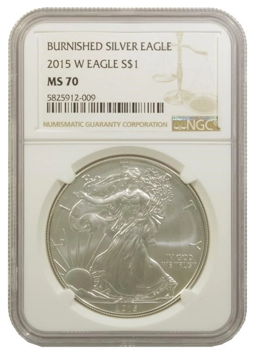 NGC MS-70 2015-W American Eagle Silver $1