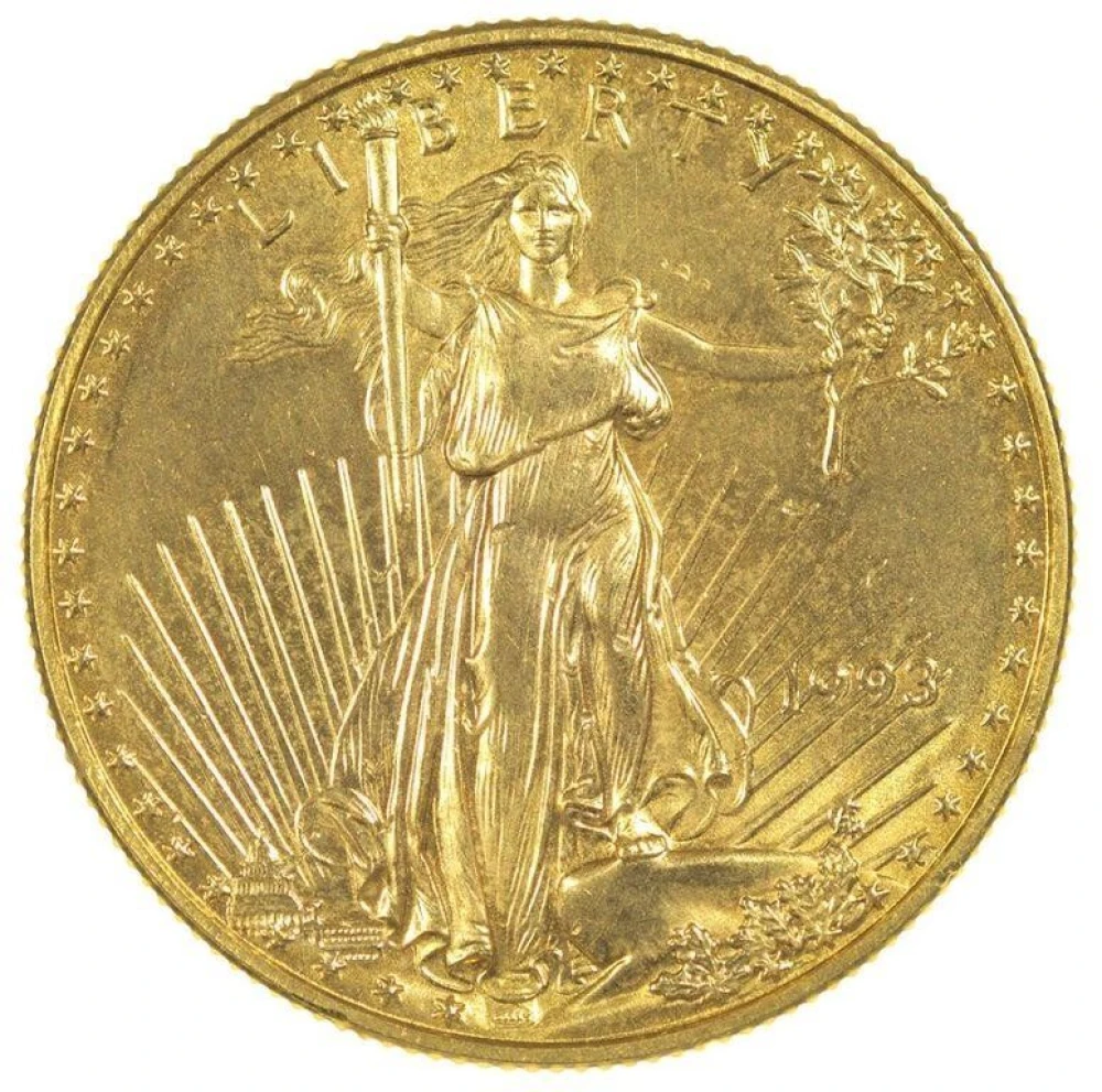 Gem BU 1993 Gold American Eagle $25