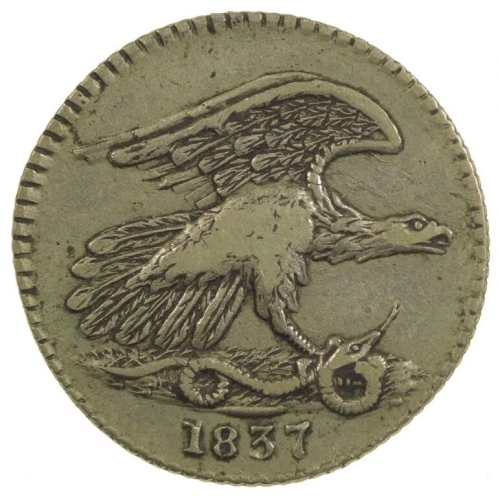 EF-40 1837 Feuchtwanger Cent
