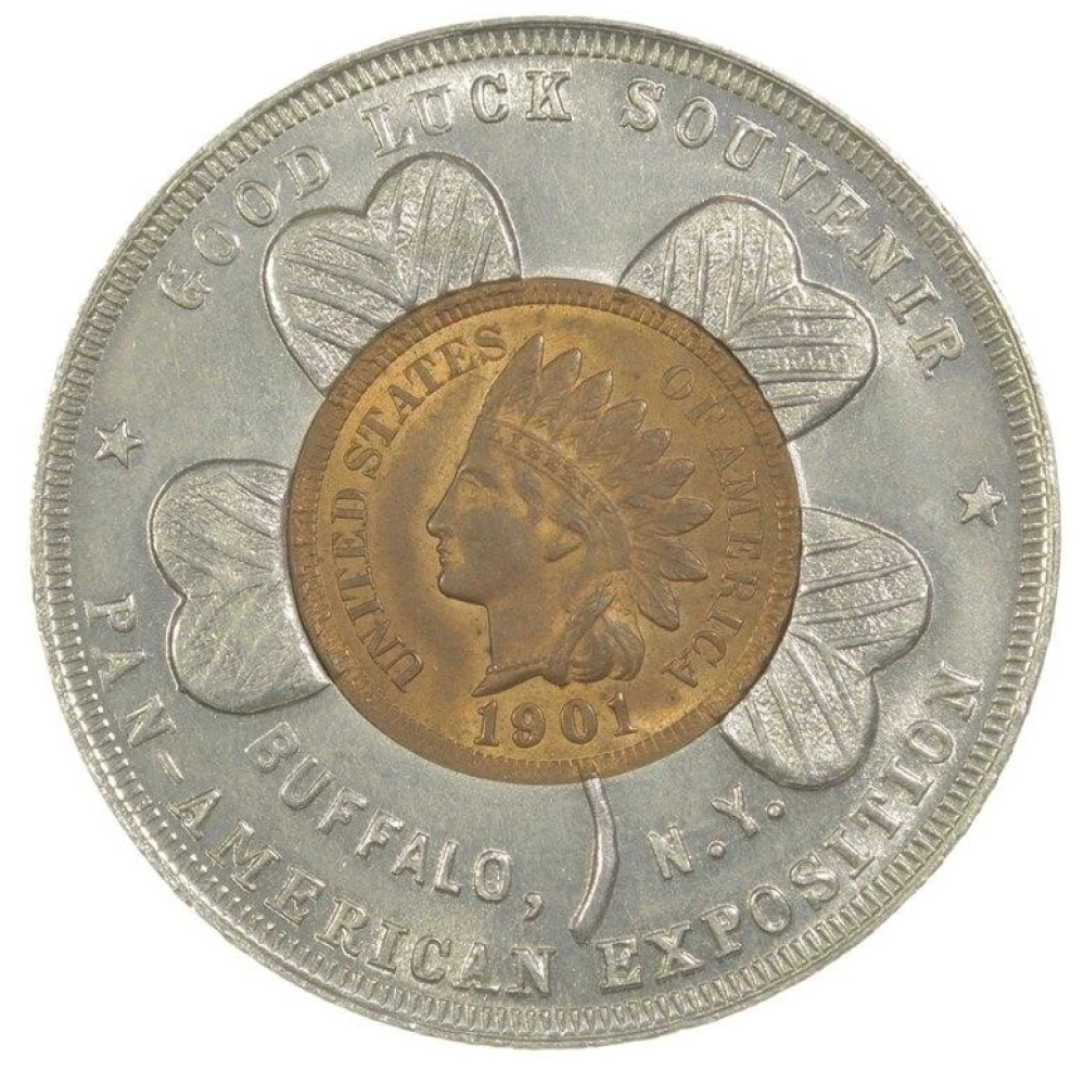 BU 1901 Pan-American Expo Encased Cent
