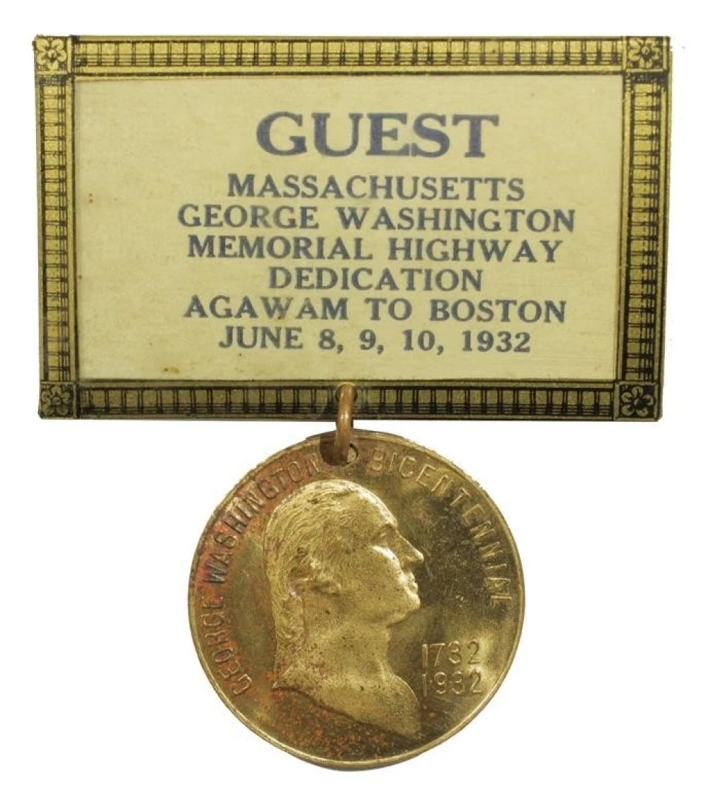 Massachusetts. Washington Highway Medal