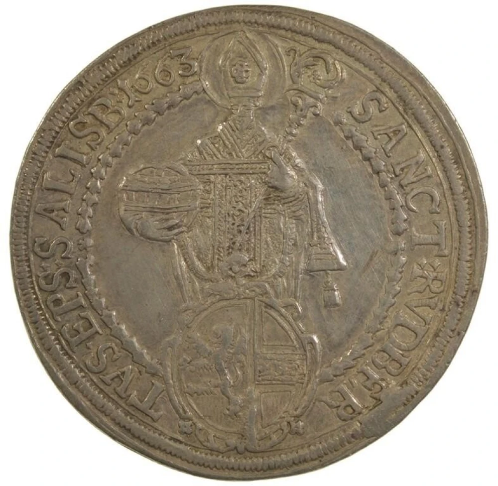Austria. Salzburg. AU 1663 Silver Thaler