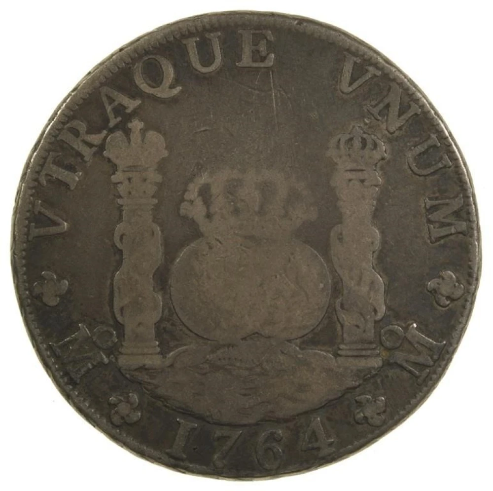 Mexico. VG to Fine 1764-MF Pillar 8 Reales