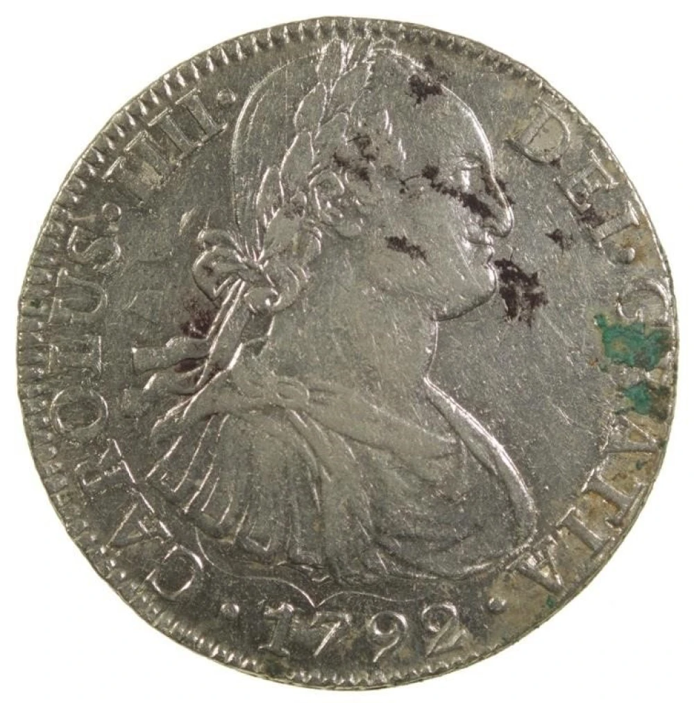 Mexico. AU Details 1792-FM 8 Reales