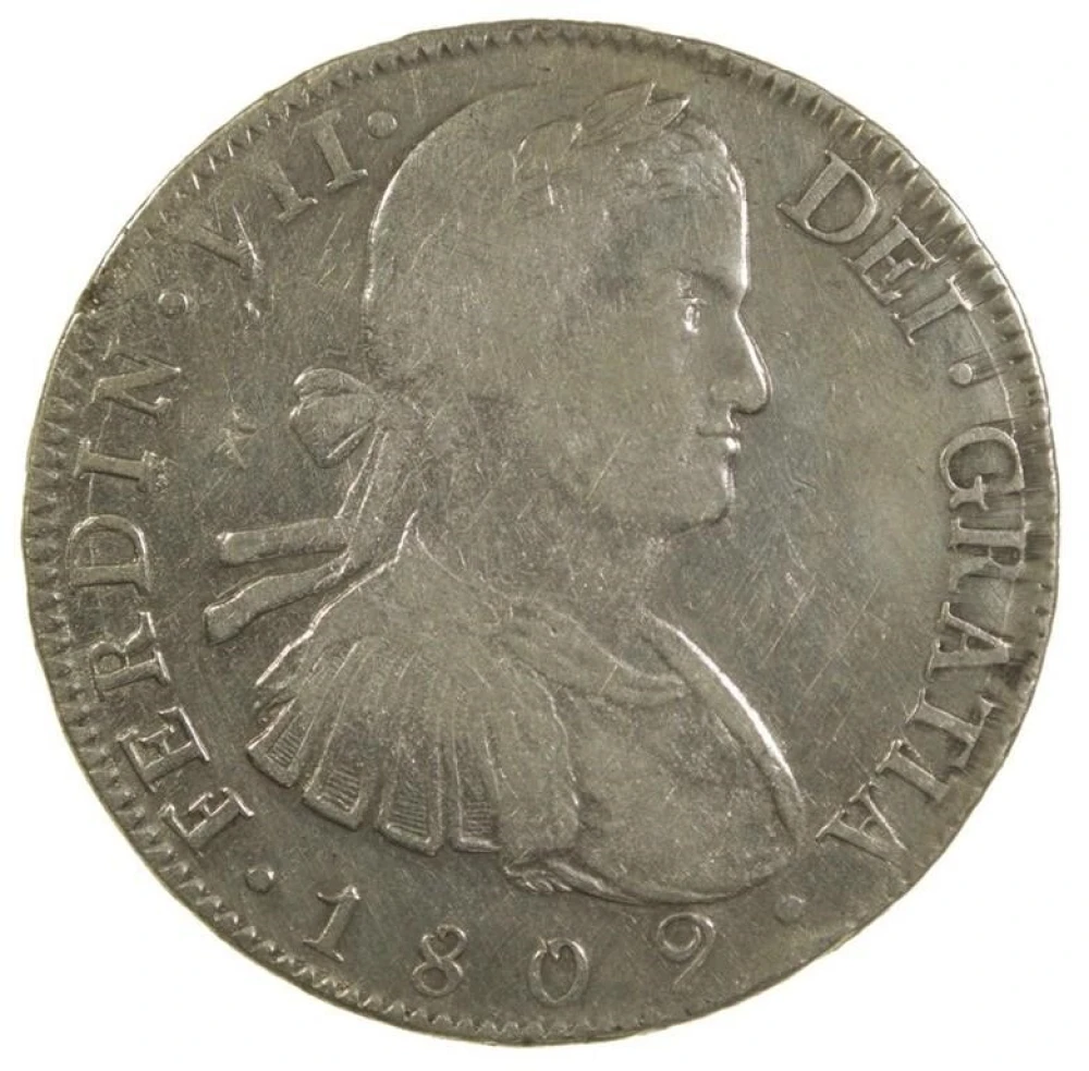 Mexico. VF or Finer 1809-TH 8 Reales
