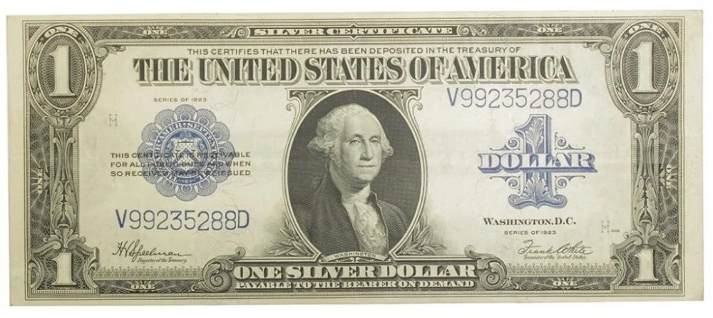 EF Series 1923 Silver Certificate $1