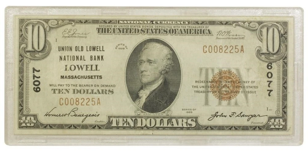 VF Series 1929 National Currency $10