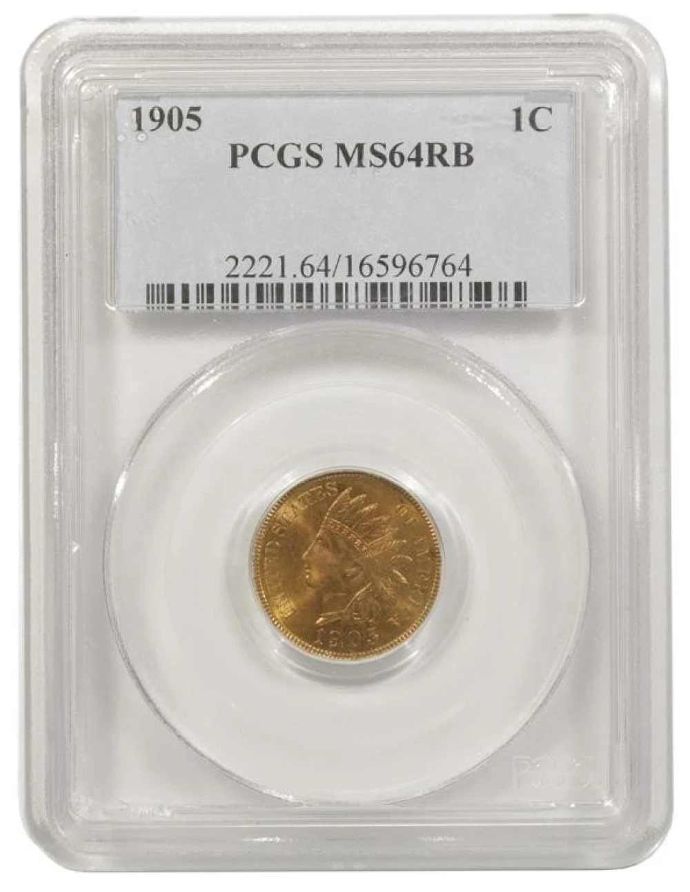 PCGS MS-64 RB 1905 Cent