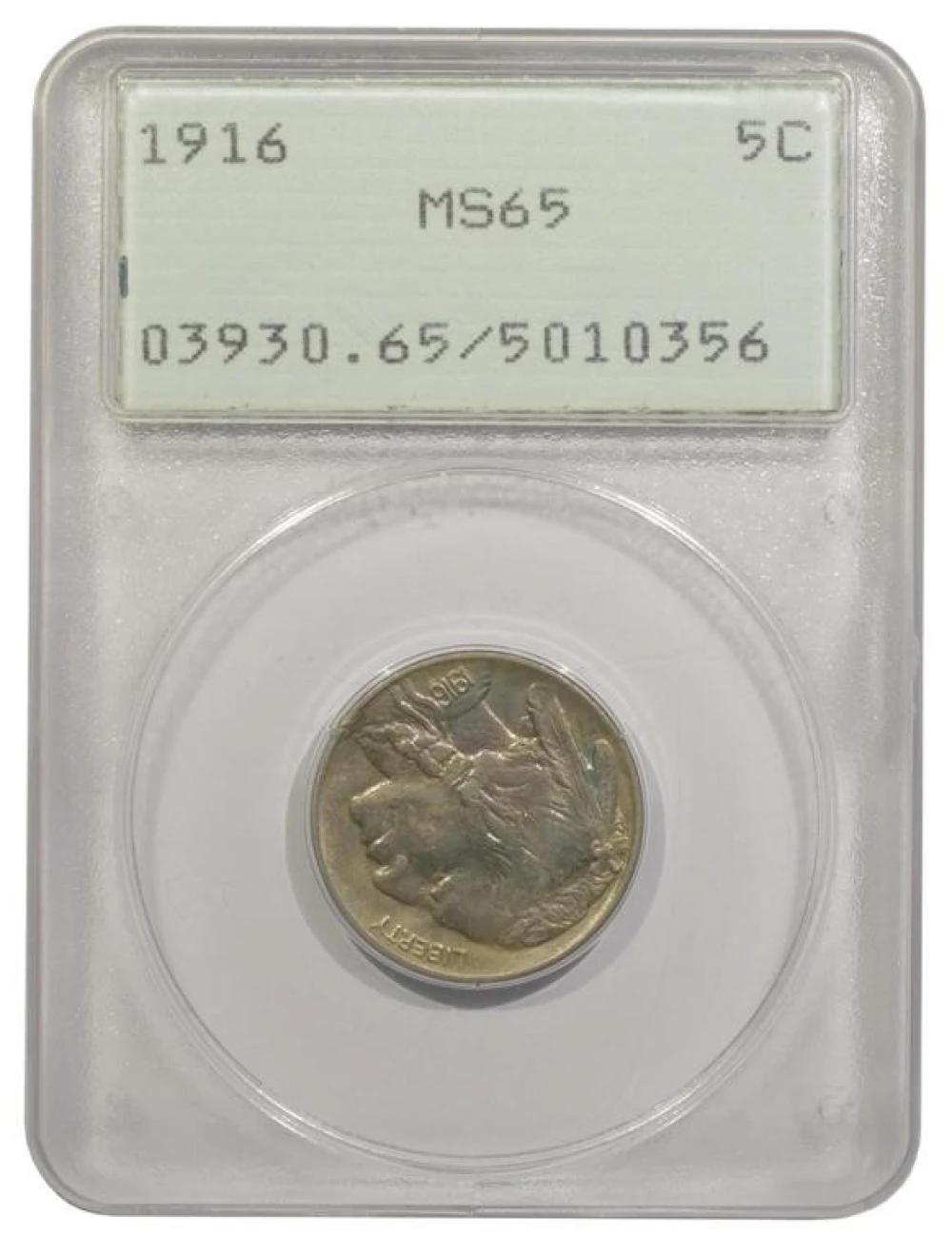 PCGS MS-65 1916 Buffalo Nickel