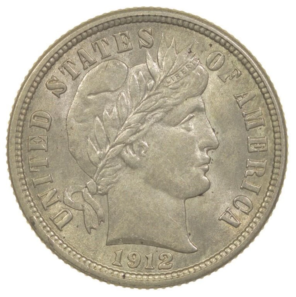 BU 1912 Barber Dime