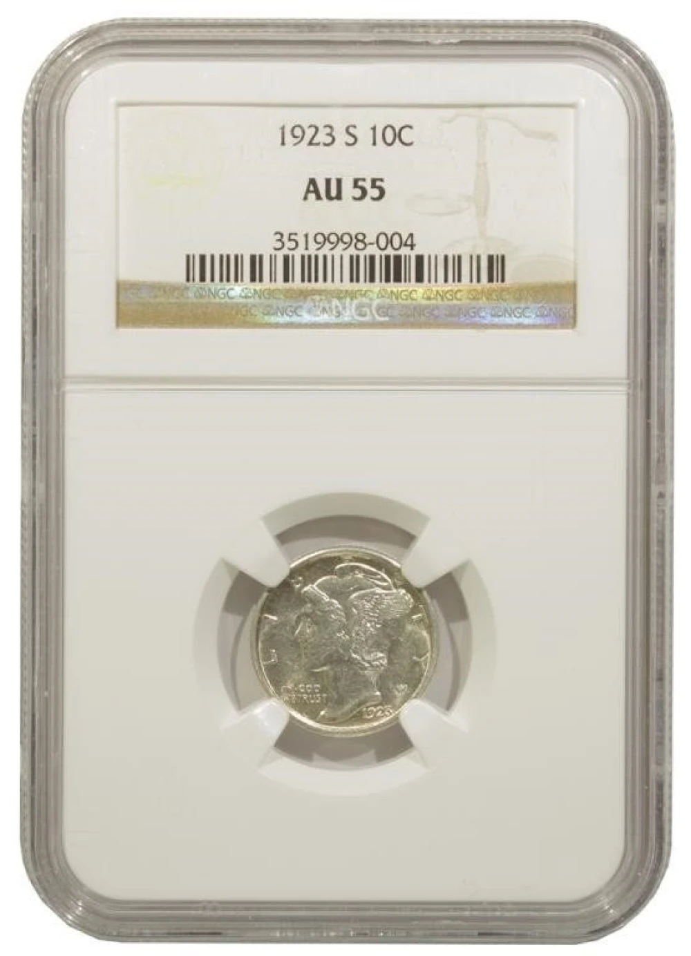 NGC AU-55 1923-S Dime