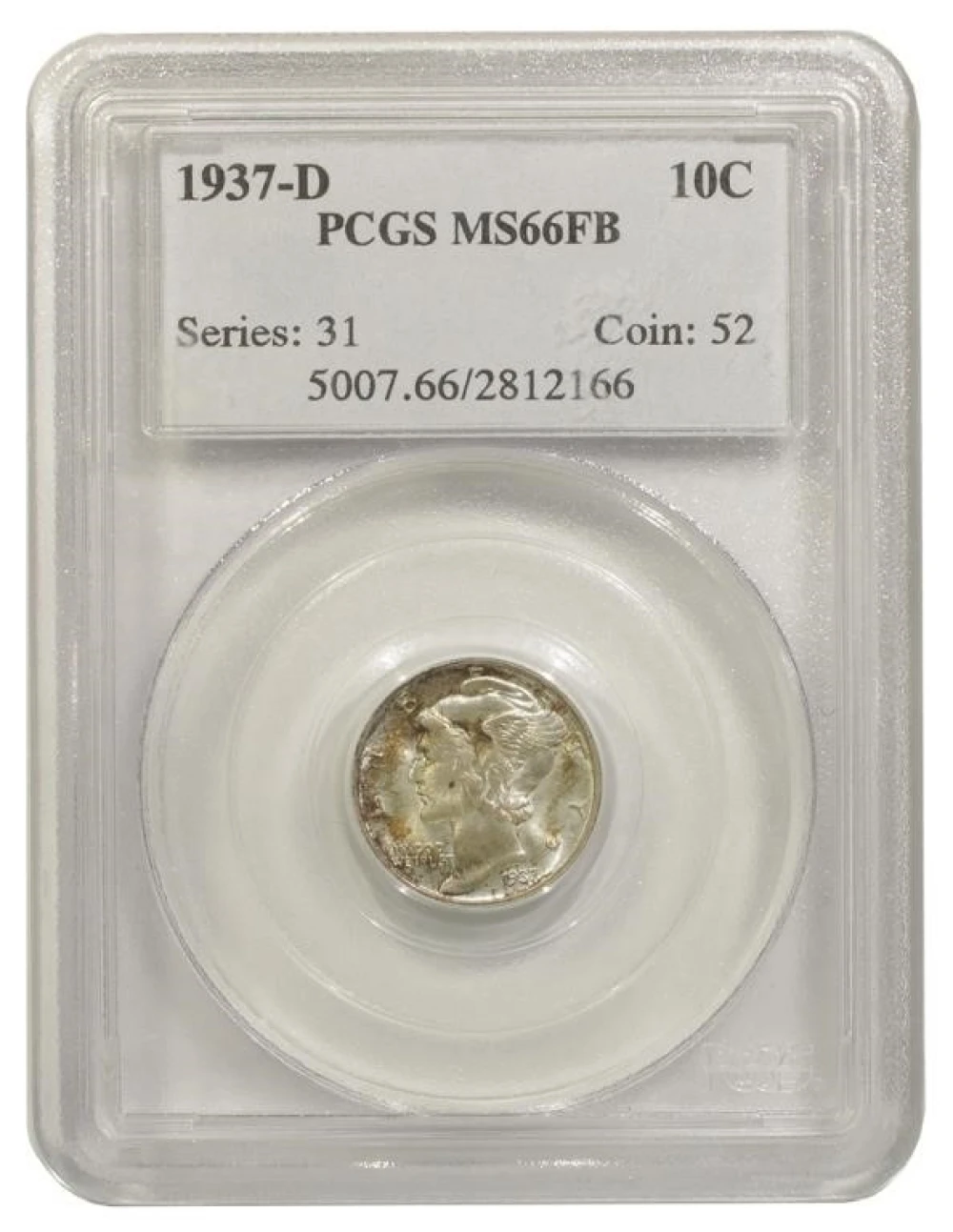 PCGS MS-66 FB 1937-D Dime
