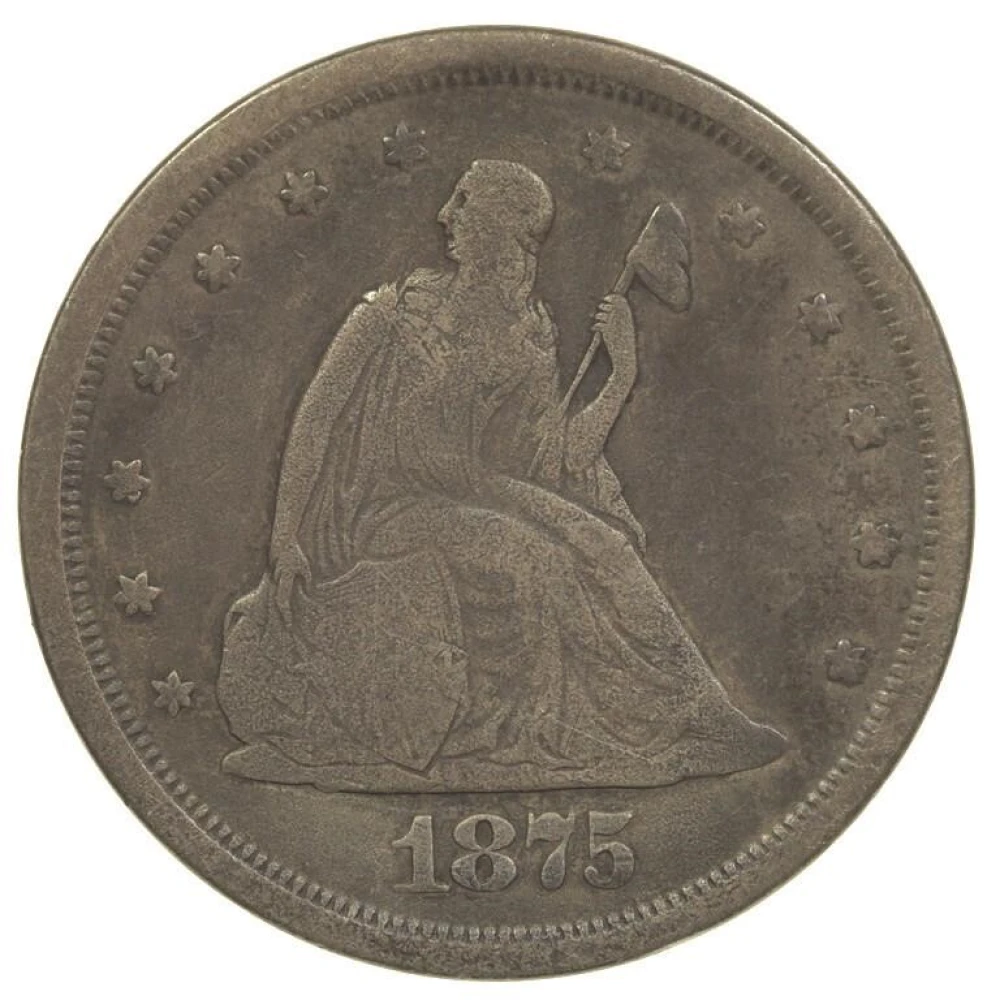 Fine 1875-S Twenty -Cents