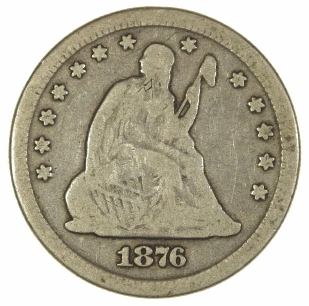 Fine-12 Details 1876-CC Quarter