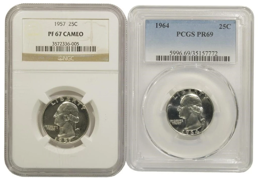 PCGS and NGC Proof Certified Quarter Duo