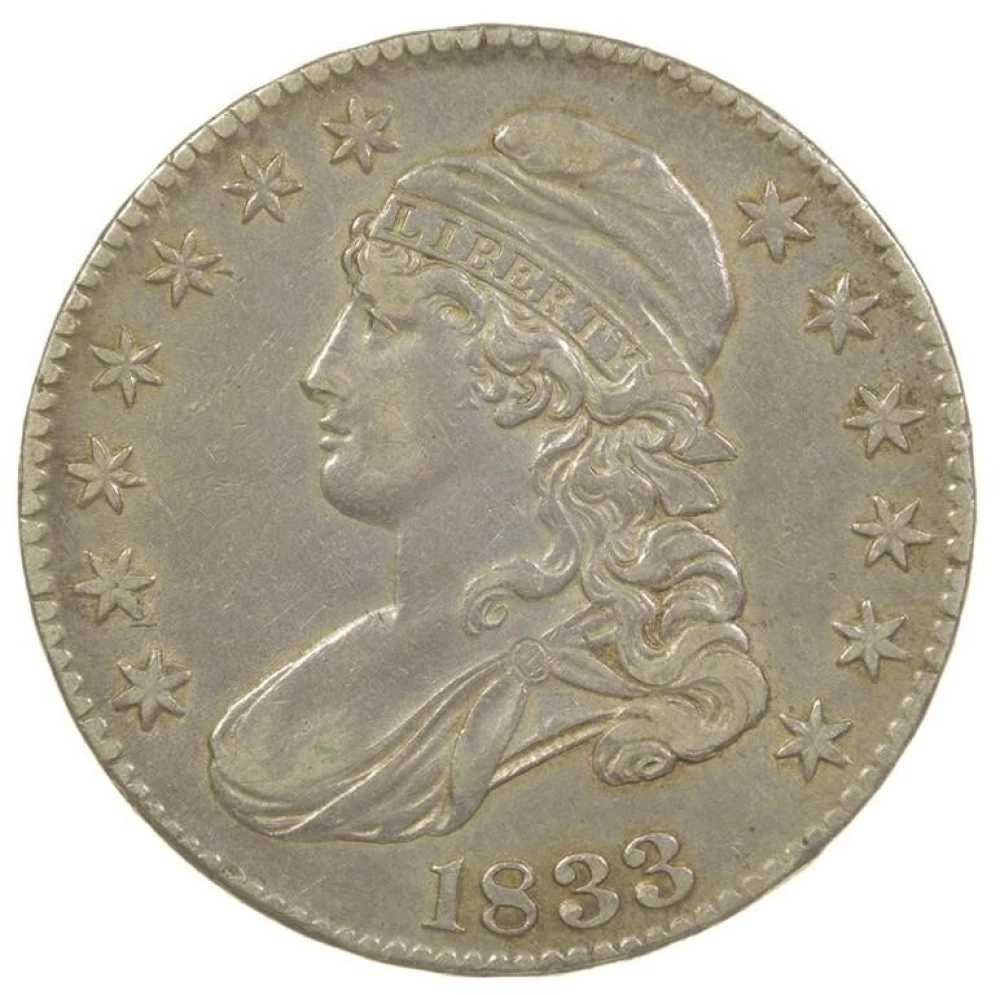 EF-40 Details 1833 Half Dollar