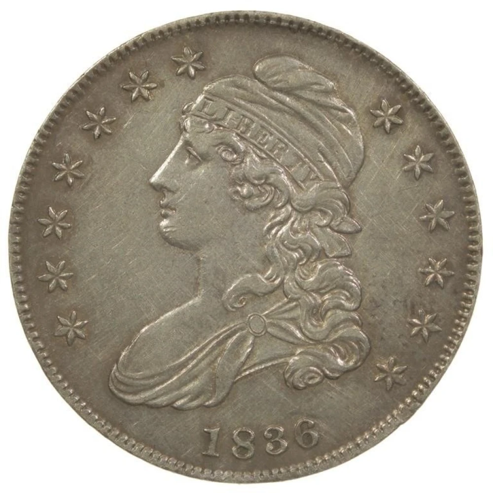 AU-50 Details 1836 Half Dollar