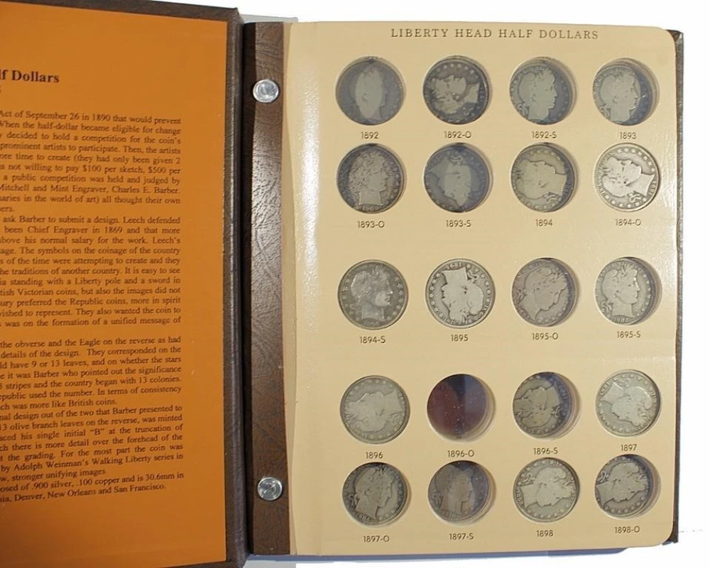 Partial Barber Half Dollar Set