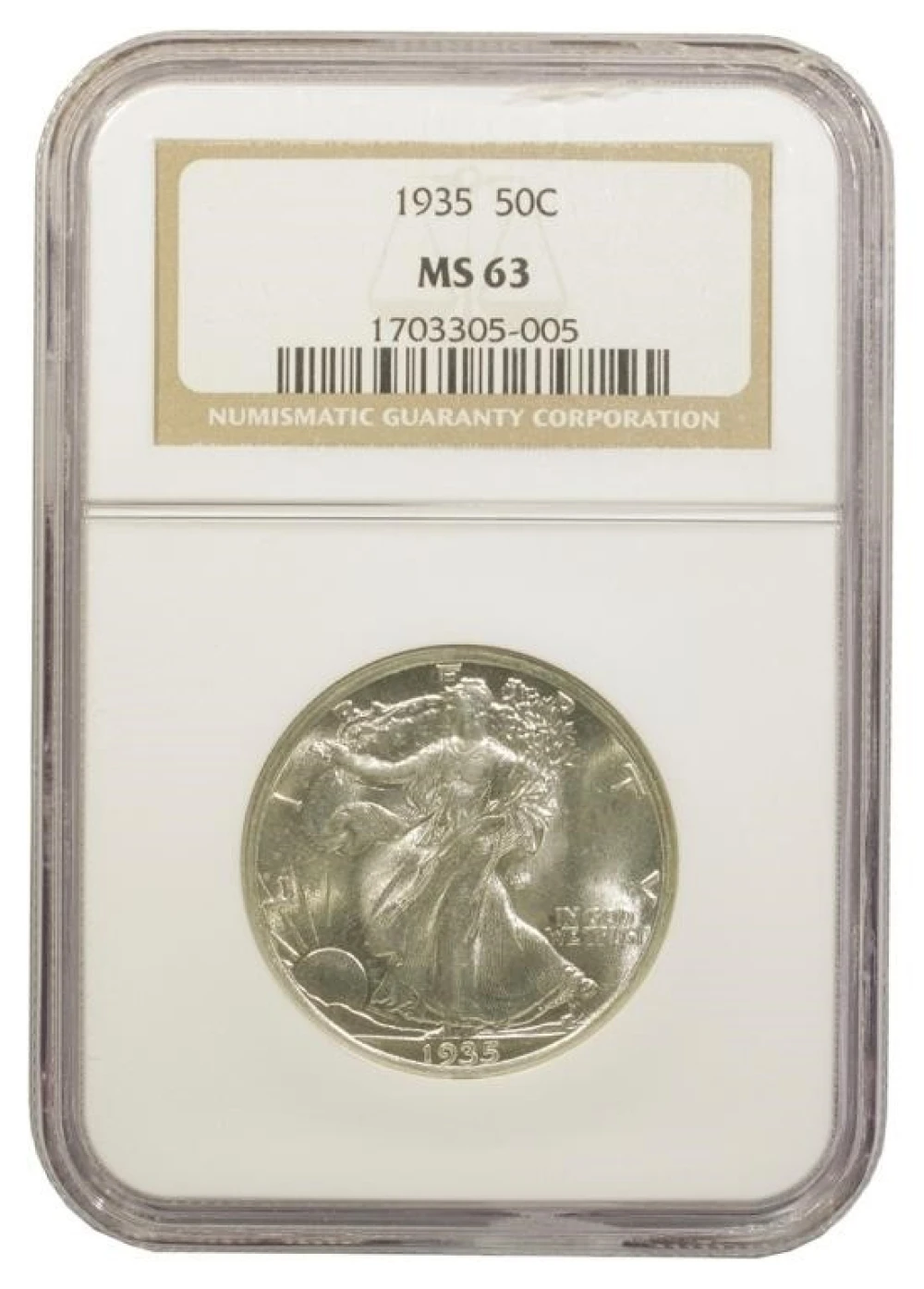 NGC MS-63 1935 Half Dollar