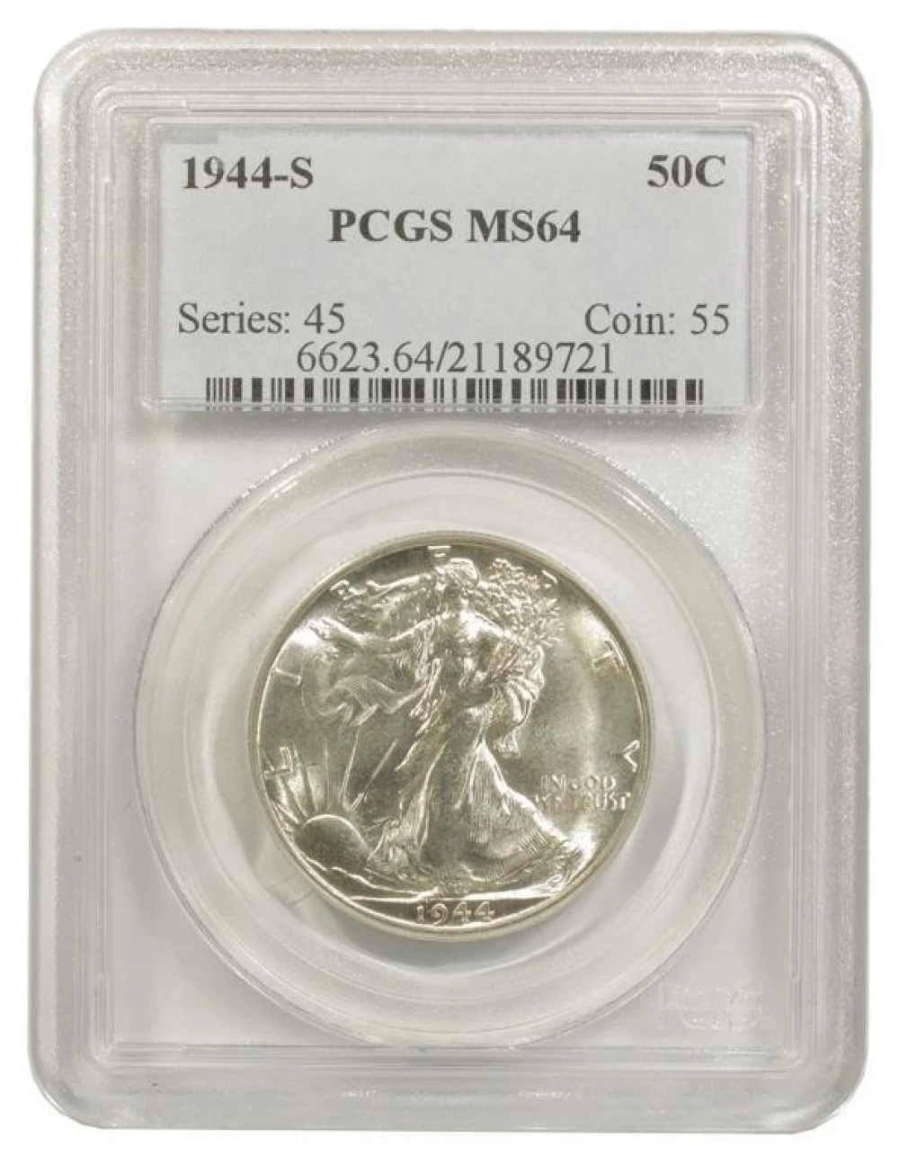 PCGS MS-64 1944-S Half Dollar