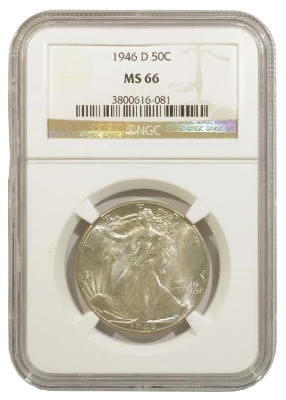 NGC MS-66 1946-D Half Dollar
