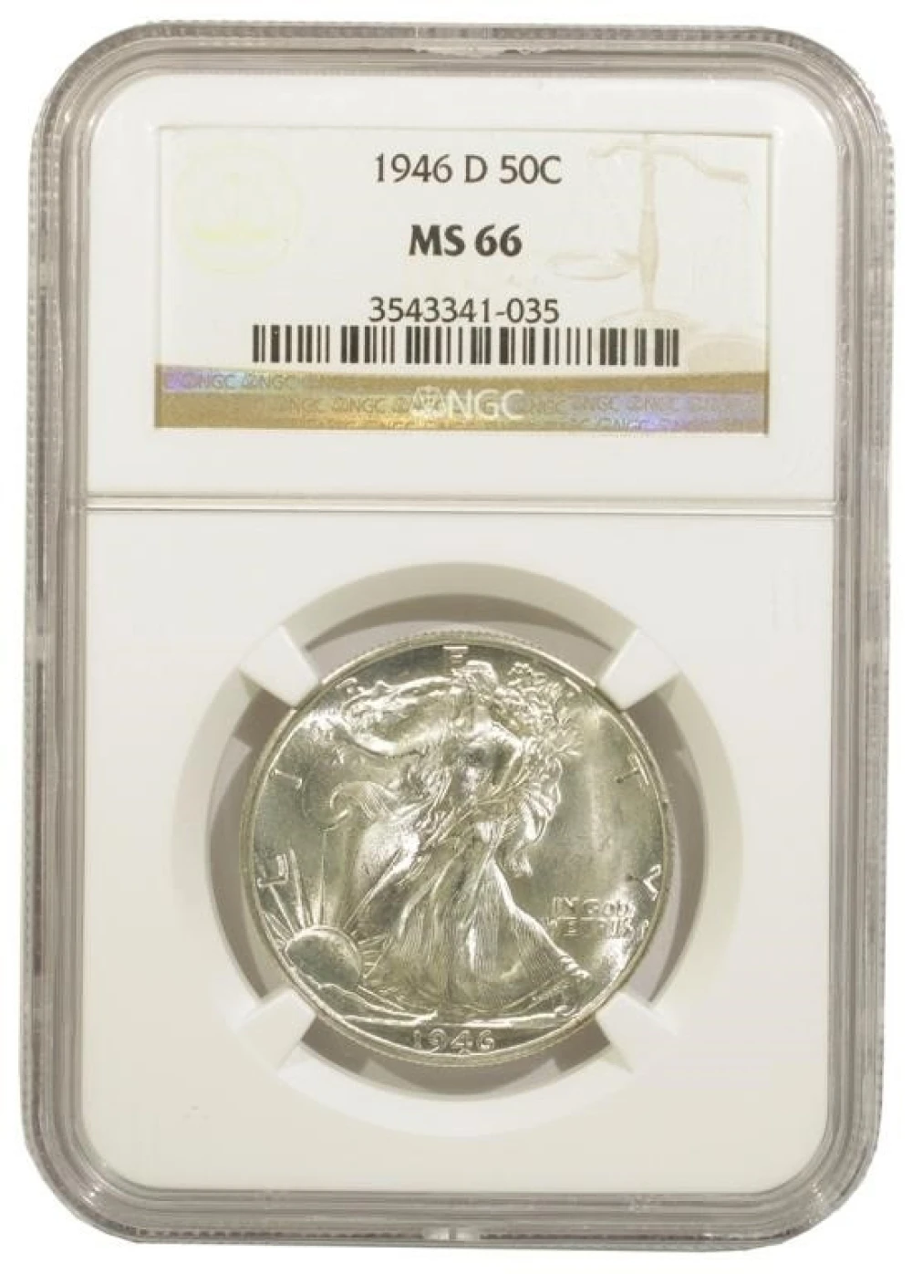 NGC MS-66 1946-D Half Dollar
