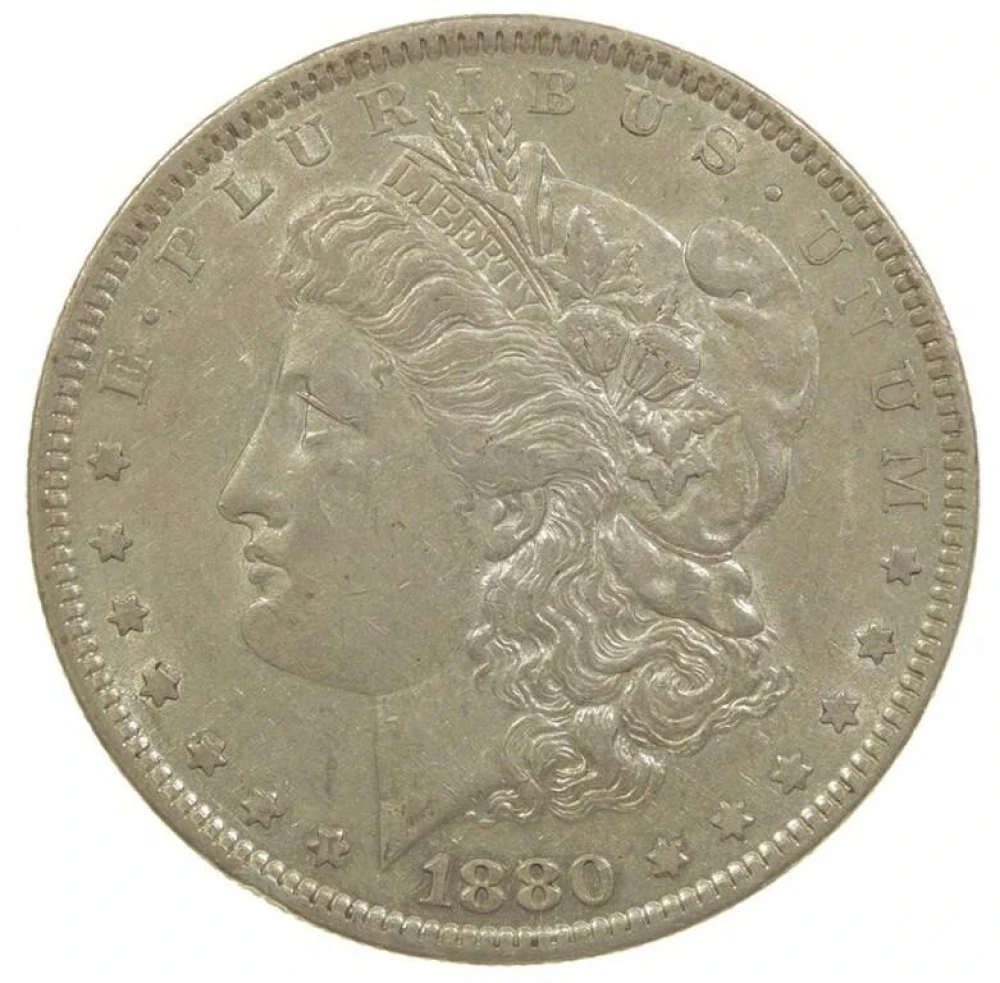 AU-50 1880 8/7 Morgan $1