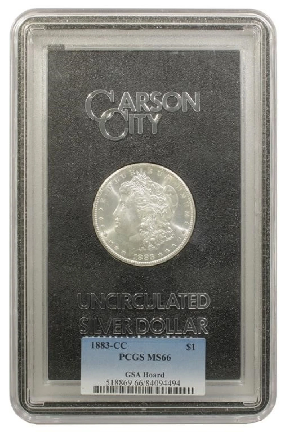 PCGS MS-66 1883-CC Morgan $1
