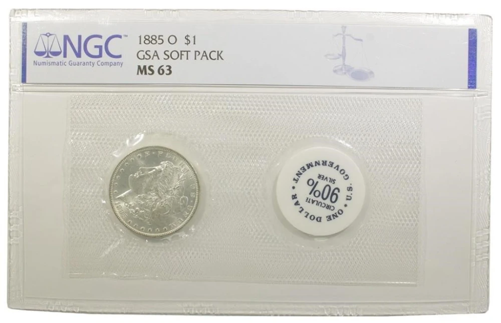 NGC MS-63 GSA Soft Pack 1885-O Morgan $1