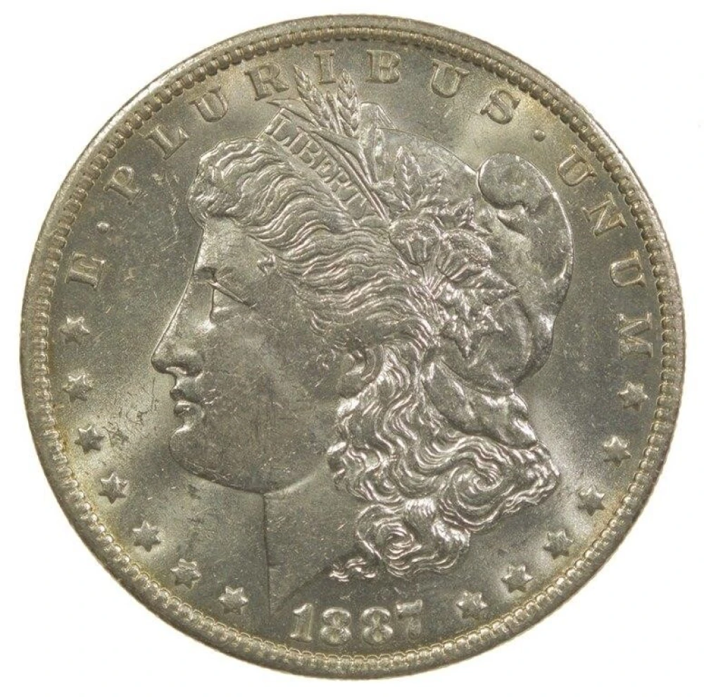 MS-60 1887-O Morgan $1