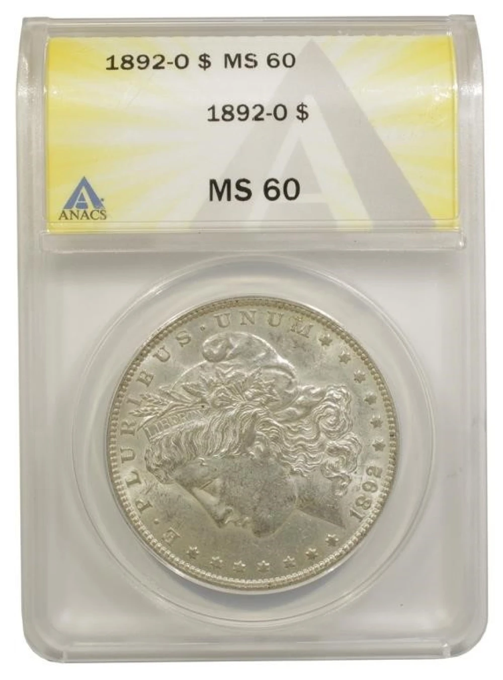 ANACS MS-60 1892-O Morgan $1