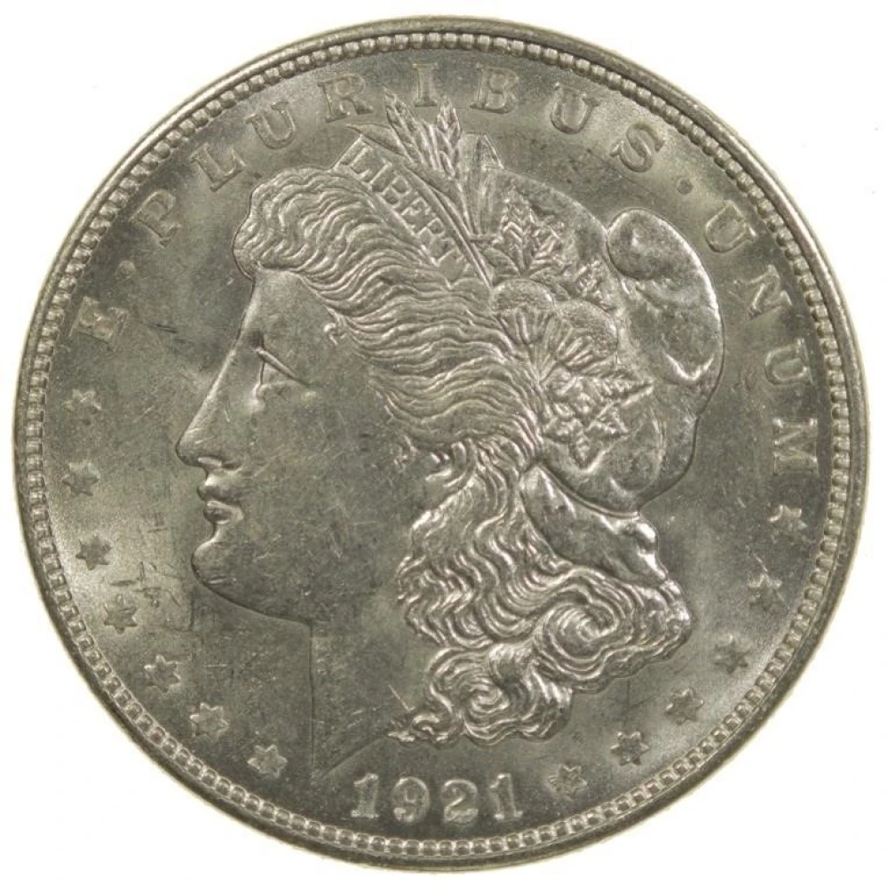 MS-60 1921-D Morgan $1