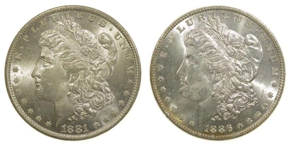 MS-63 Morgan Dollar Duo