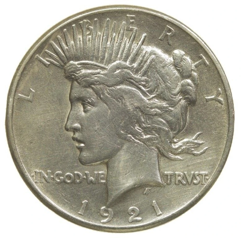 AU Details 1921 Peace $1