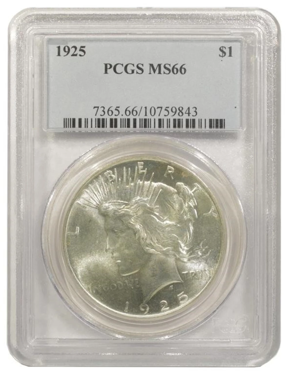 PCGS MS-66 1925 Peace $1