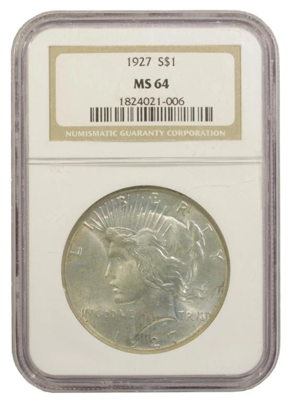 NGC MS-64 1927 Peace $1