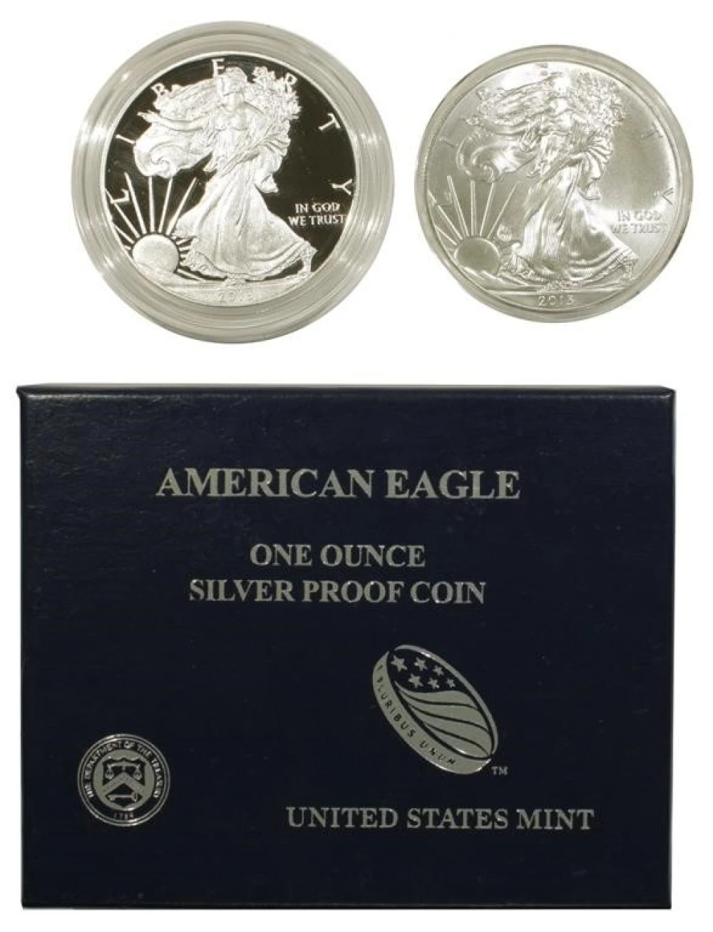 Gem UNC & Proof 2013 Silver Eagles