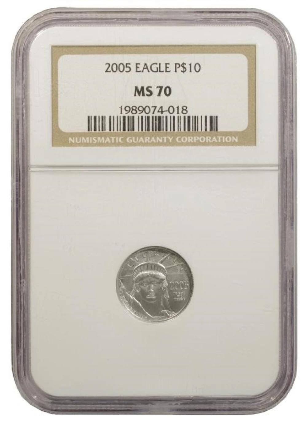 NGC MS-70 2005 Platinum Eagle $10