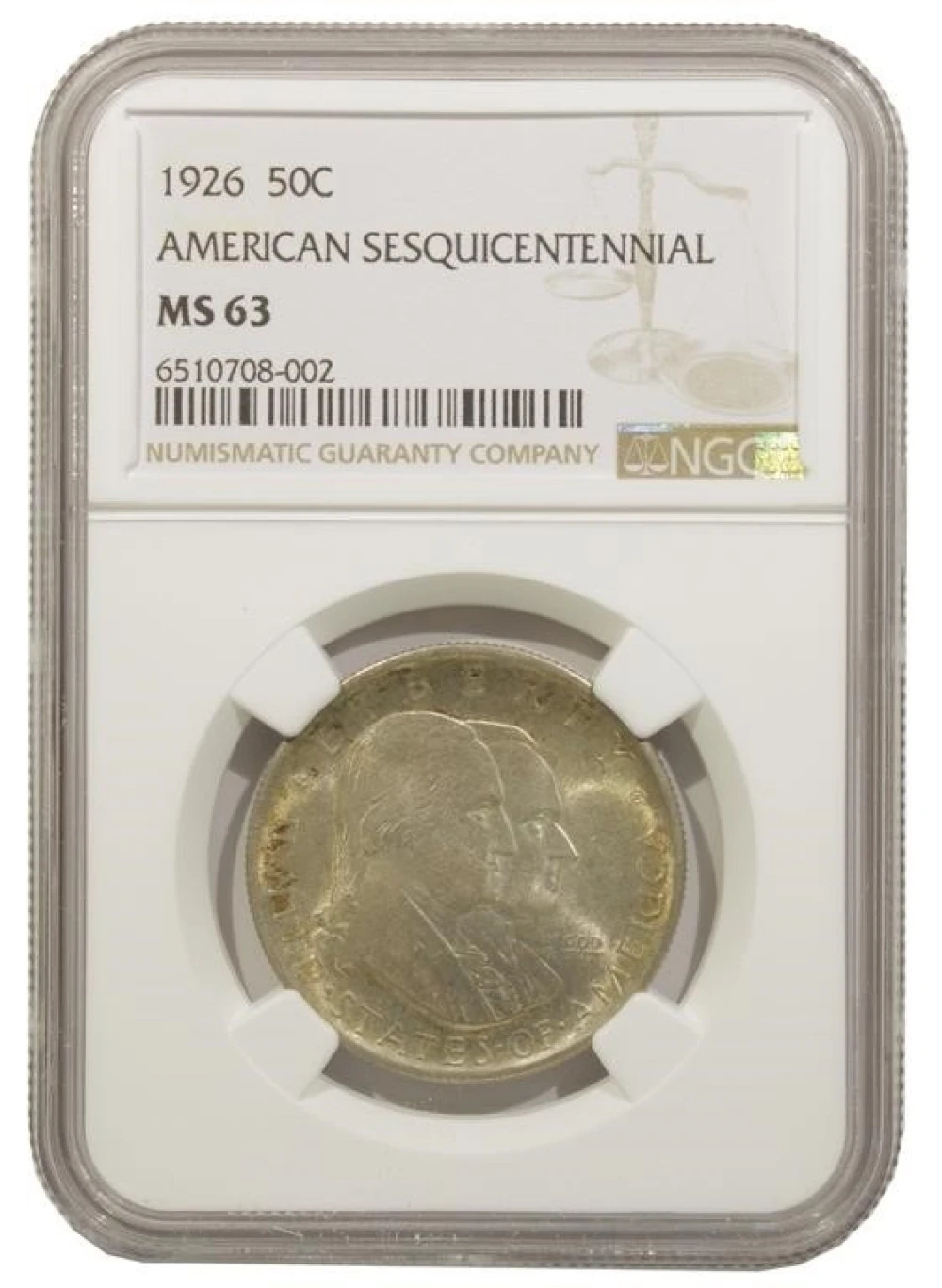 NGC MS-63 1926 Sesquicentennial Half Dollar