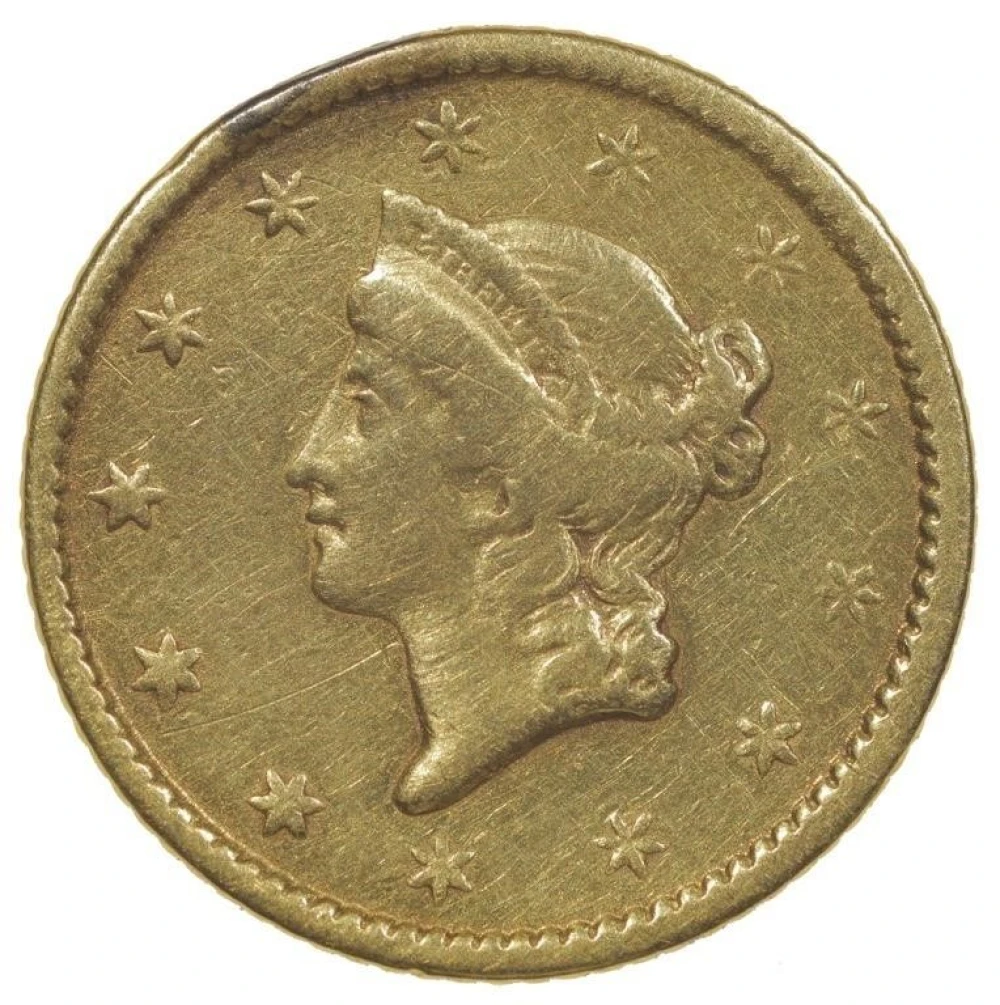 VF Details 1851 Gold $1