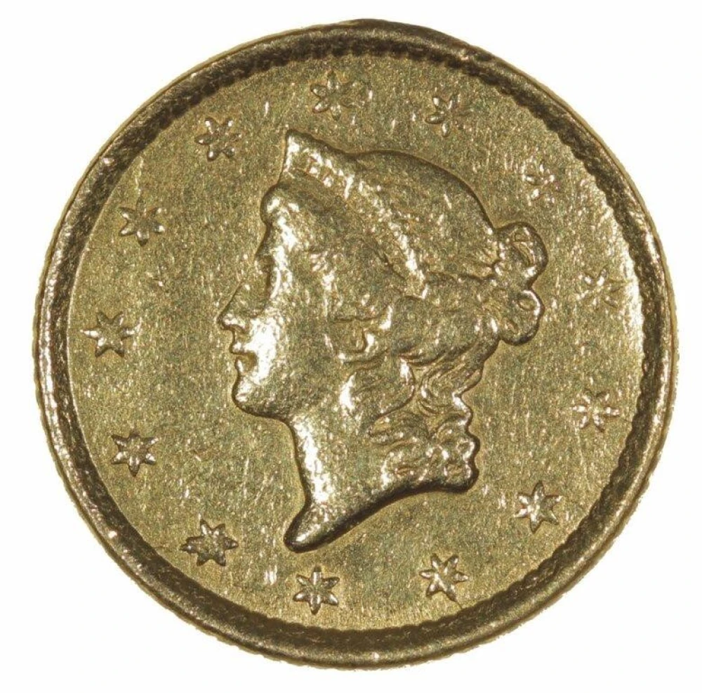 VF Details 1854 Type I Gold $1