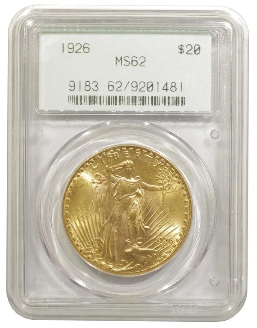 PCGS MS-62 1926 Gold $20