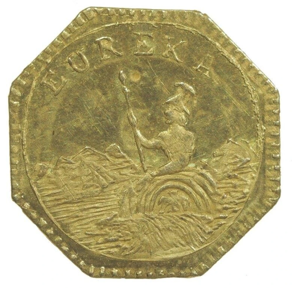 MS-64 PL 1884 California Gold Token