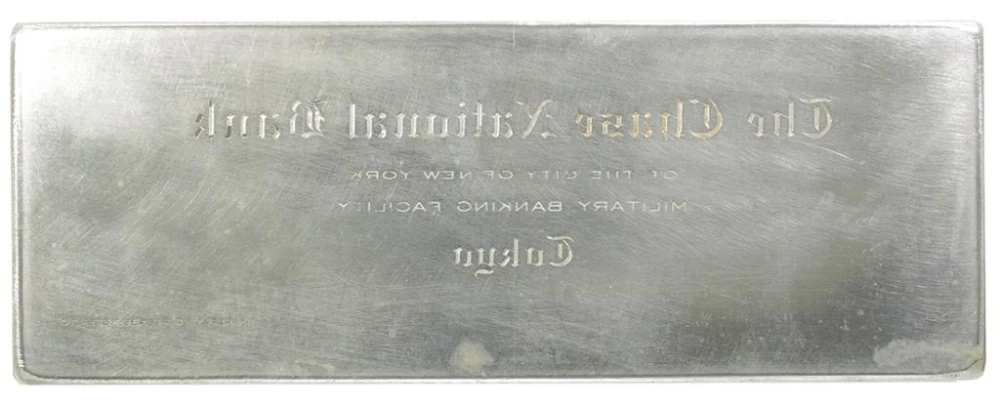 Bank Printing Plate