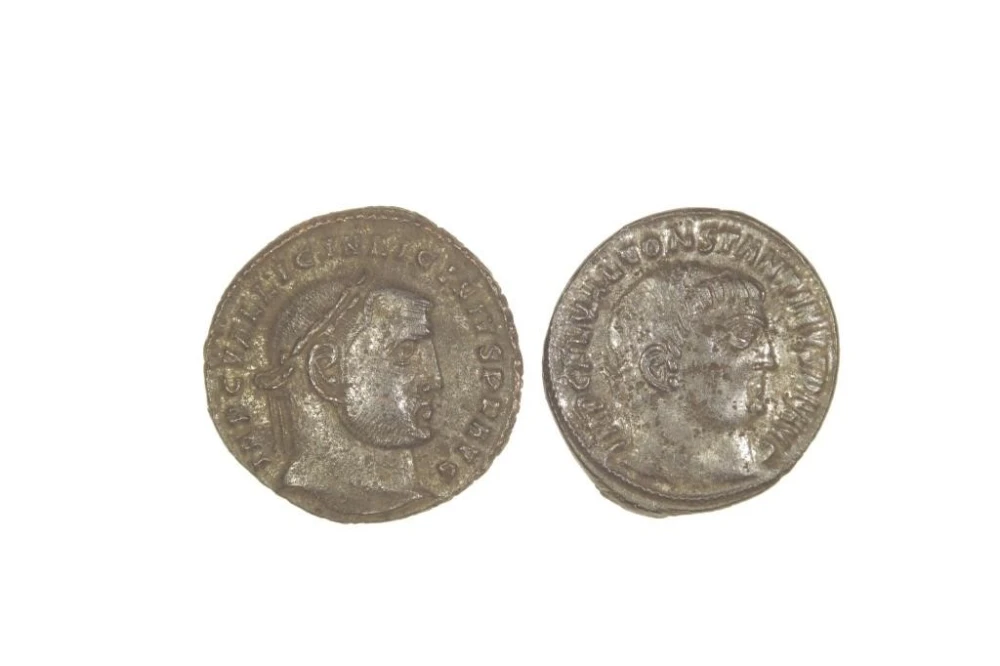 Ancient Rome. Pair of Bronze Follii