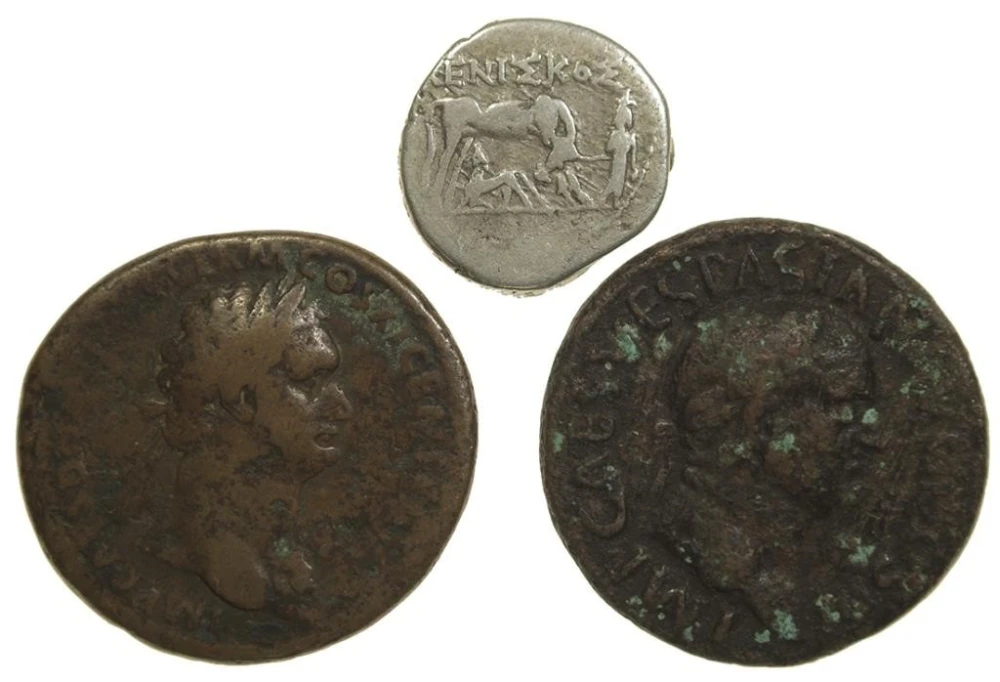 Ancient Greece and Rome. Silver and Bronze Trio