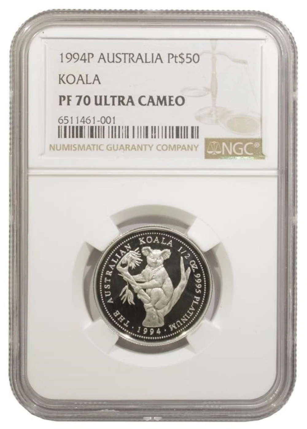 Australia. NGC Proof-70 Ultra Cameo 1994-P $50