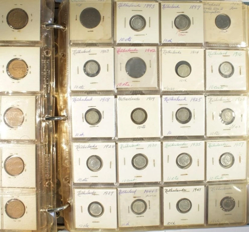 Binder of 175 Netherlands Coins