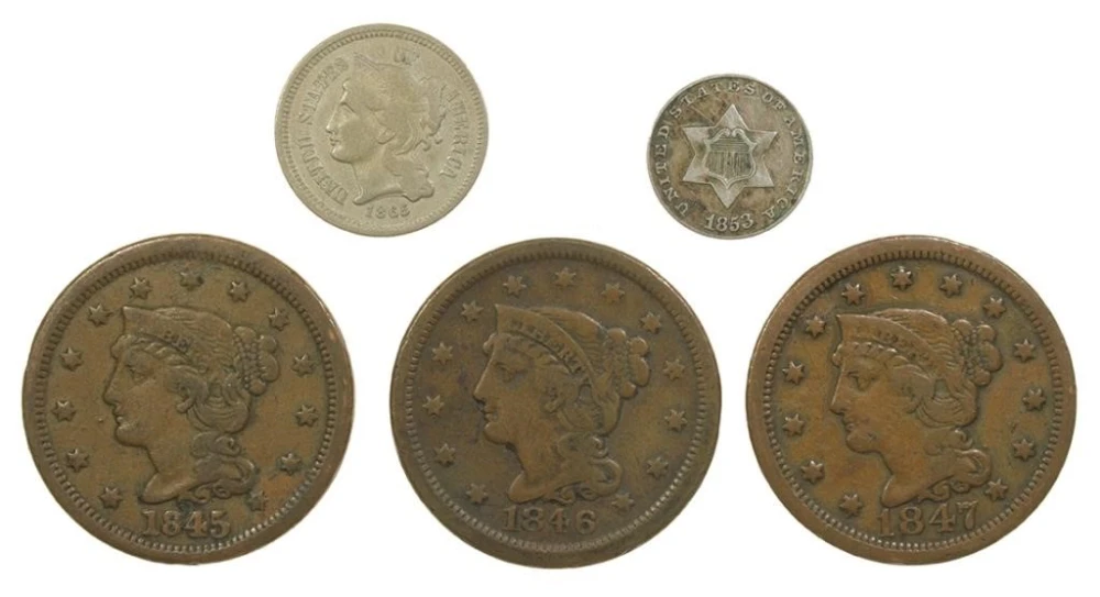 5 Coin Circulated Type Lot